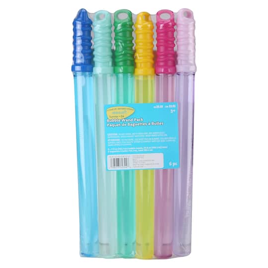 4oz. Summer Outdoor Bubble Wands, 6ct. by Creatology™